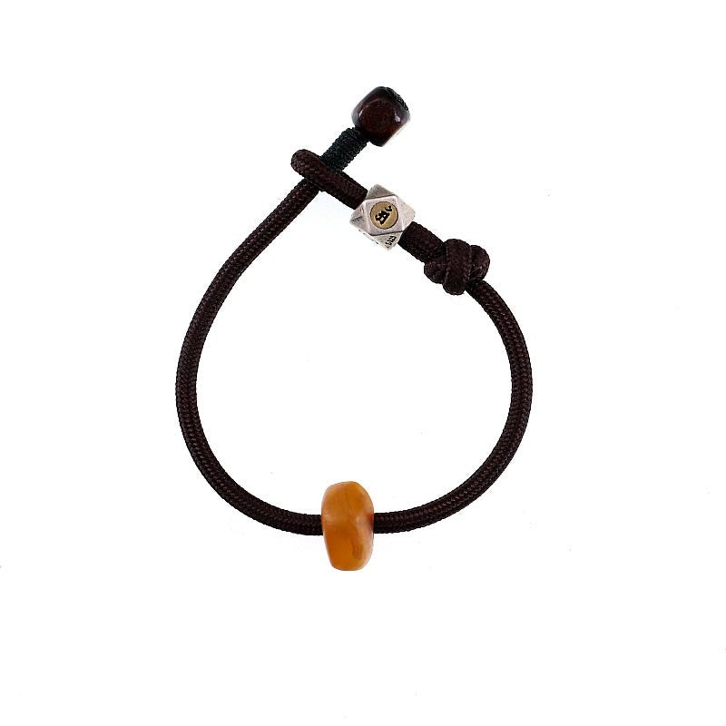 Buddha Stones925スターリングシルバー十二支誕生仏天然琥珀 透明 不安解消ブレスレット - image 11
