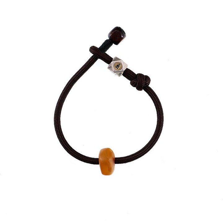 Buddha Stones925スターリングシルバー十二支誕生仏天然琥珀 透明 不安解消ブレスレット - image 11