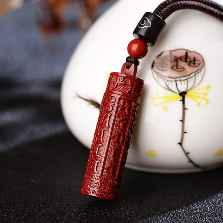Buddha Stonesチベット辰砂マントラ集中ストリングネックレス
