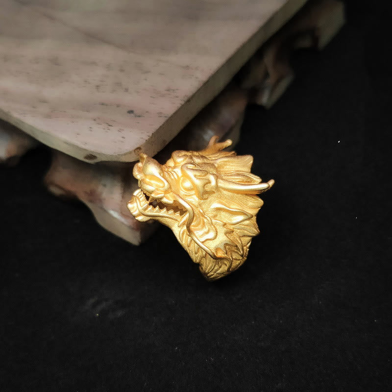 Buddha Stones金龍 幸運 守護 リング
