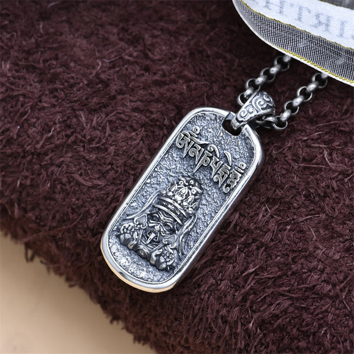 Buddha Stones925 スターリングシルバー ザキラム 富の女神オーム・マニ・パドメ・フム平和のネックレス ペンダント - image 5