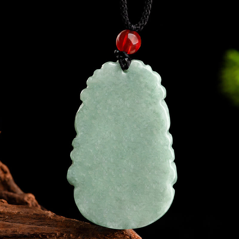 Buddha Stones天然グリーン翡翠 12星座 幸運 繁栄 ネックレス ペンダント