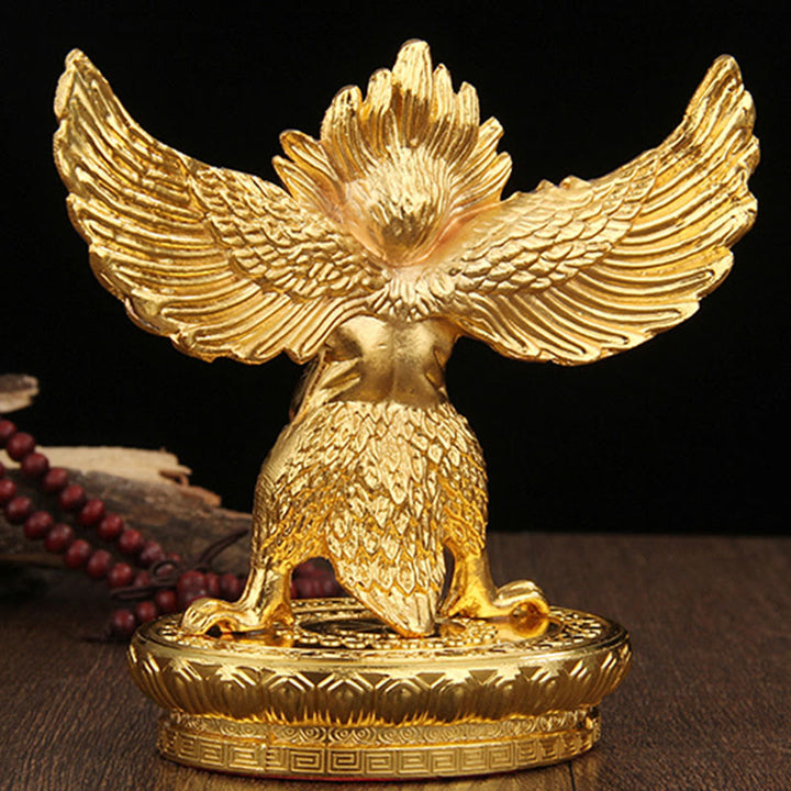 チベット金ガルーダ鳥合金守護家の装飾
