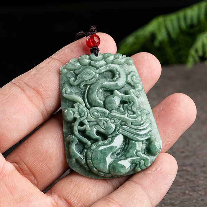 Buddha Stones十二支 龍 翡翠 強さ ネックレス ストリング ペンダント - image 5