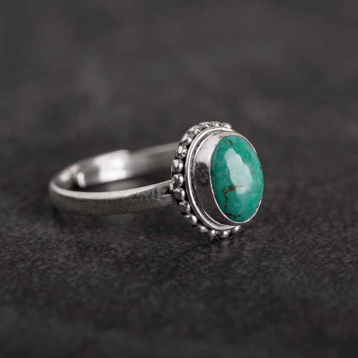 Buddha Stones925スターリングシルバー ターコイズ ウィズダムラブリング