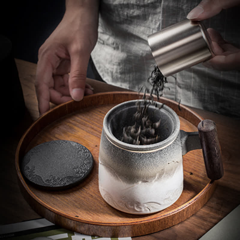 Buddha Stonesヴィンテージ 山 海 陶器 ティーカップ ティーカップ
