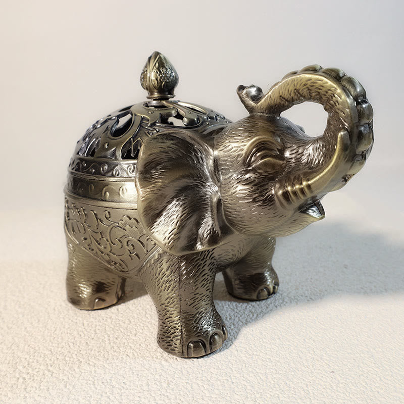 Buddha Stones象合金香炉ホームデコレーション香炉