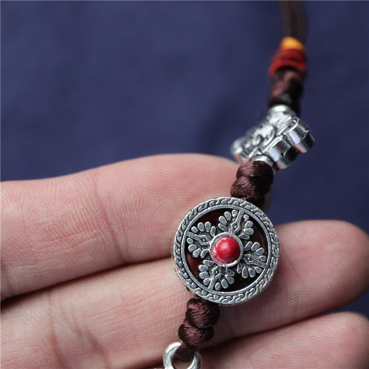 チベットのBuddha Stonesオム・Om Mani Padme Hum祈りの輪 平和 回転式 車用吊り下げ装飾