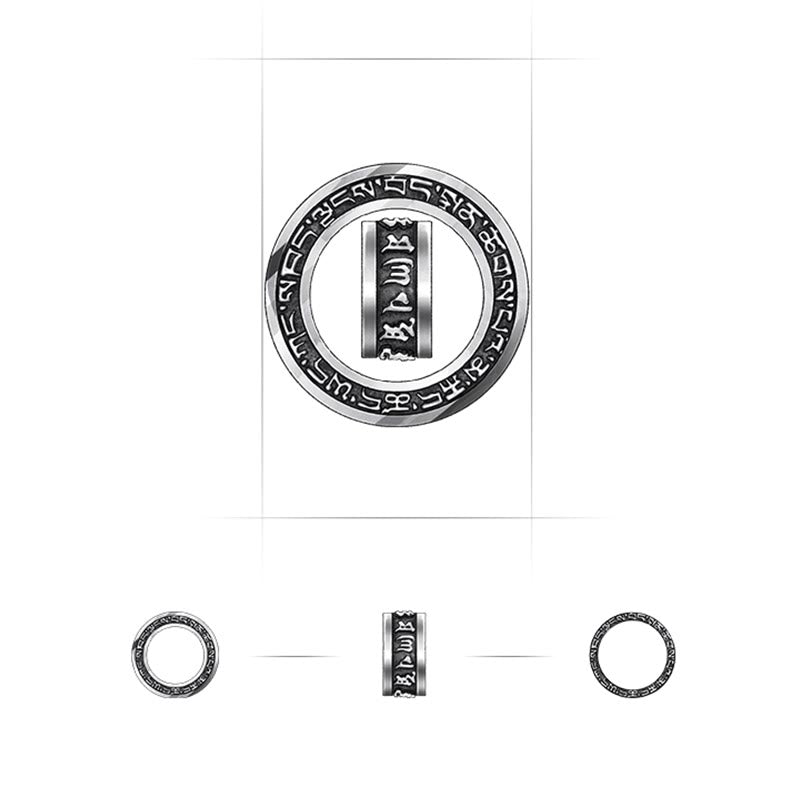 Buddha Stonesチベットオーム・マニ・パドメ・フム彫刻 平和 純粋 チェーン ネックレス ペンダント - image 16