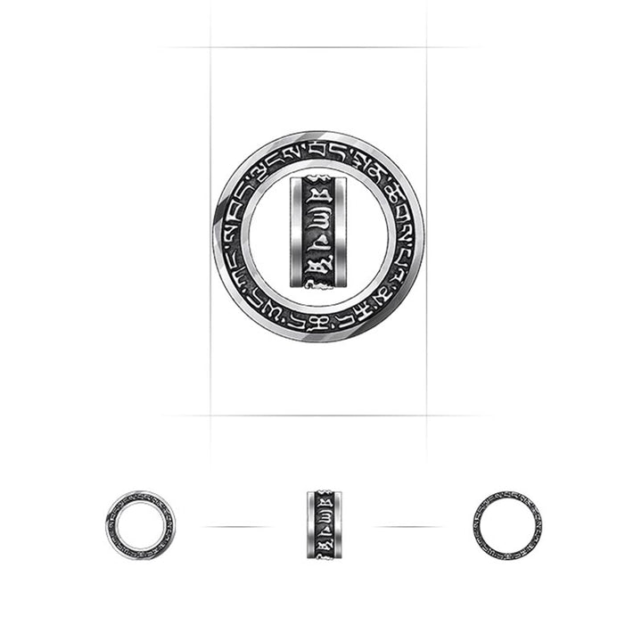 Buddha Stonesチベットオーム・マニ・パドメ・フム彫刻 平和 純粋 チェーン ネックレス ペンダント - image 16