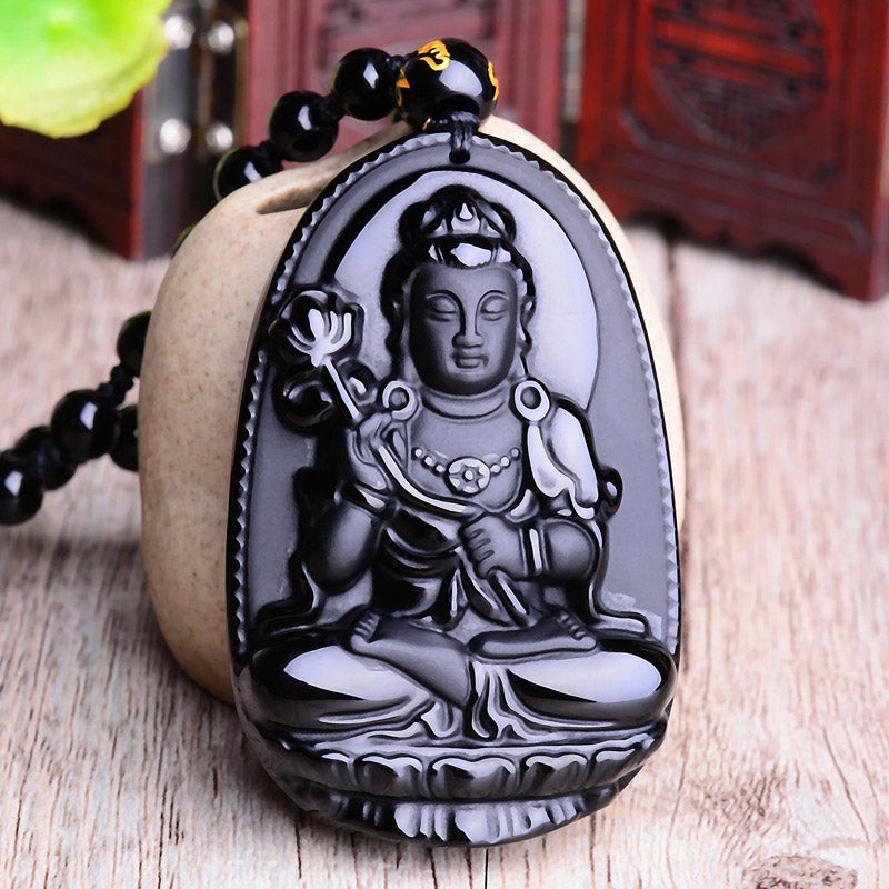 Buddha Stones十二支 黒曜石 仏陀 お守り 保護ペンダント ネックレス - image 5