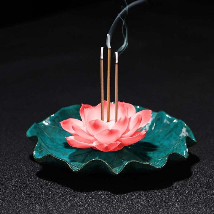 Buddha Stonesチベット 蓮の祝福 香炉 装飾