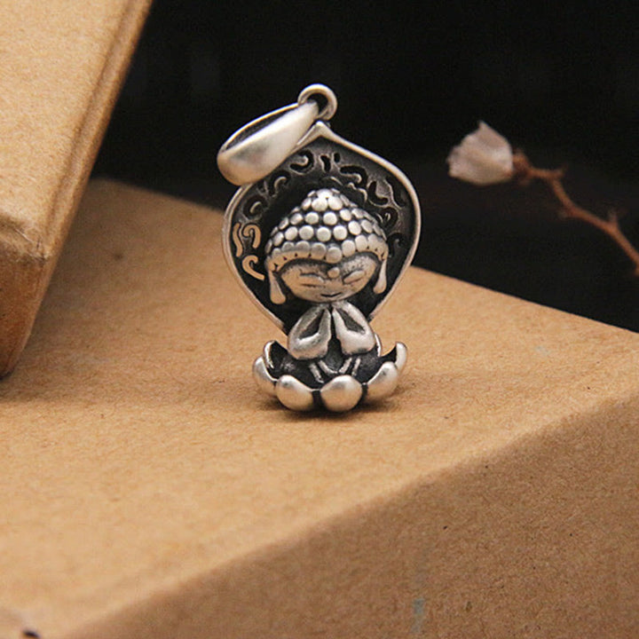 Buddha Stones999スターリングシルバー 瞑想ブッダ ロータス セレニティ ネックレス ペンダント - image 6