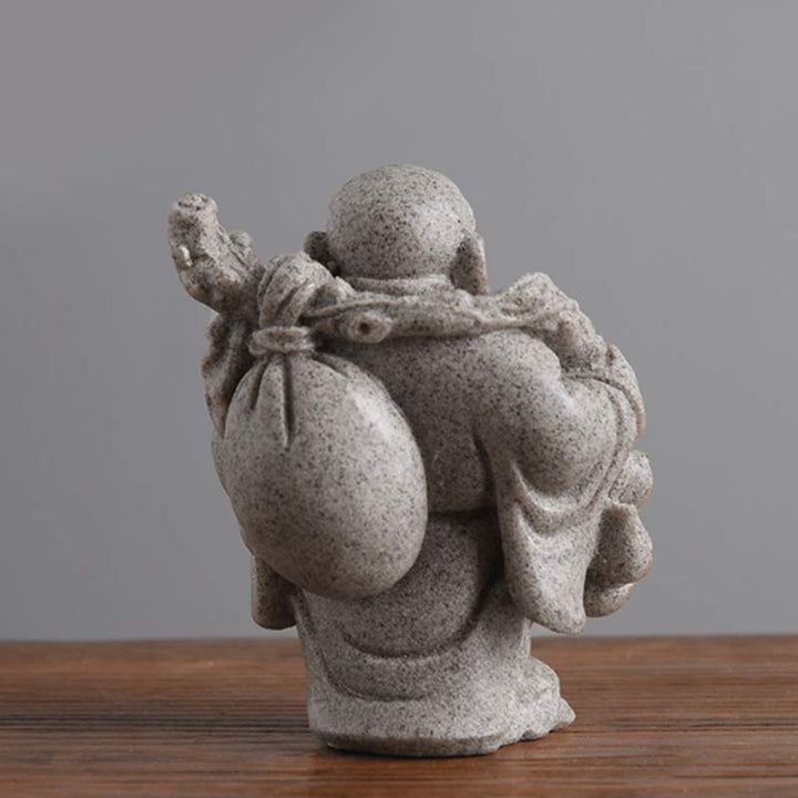 Buddha Stones笑う仏 樹脂像 祝福 室内装飾