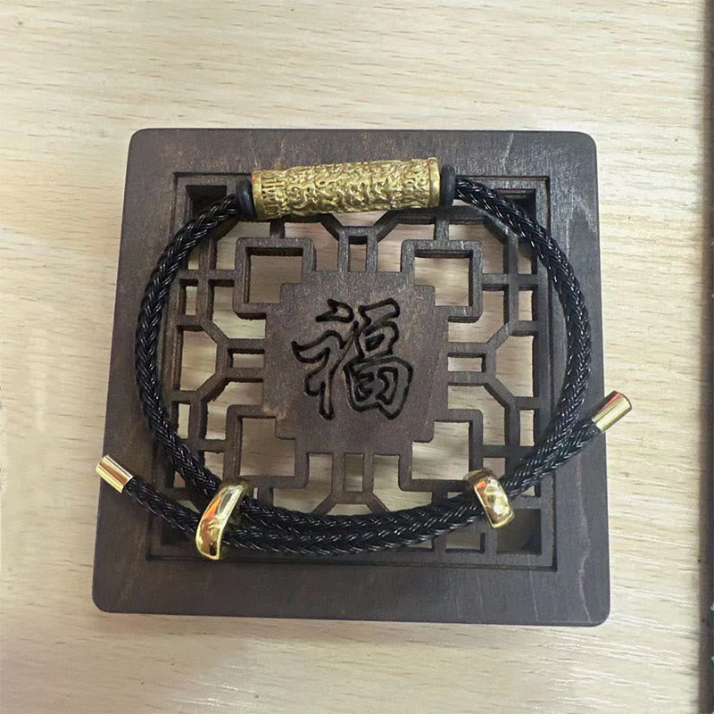 チベットのBuddha Stones、手作りの太歳ロープ、保護力のある編み込みブレスレット