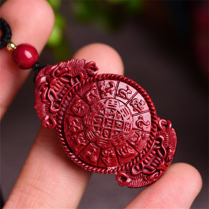 Buddha Stones笑う仏陀 陰陽 十二支 ひょうたん 天然辰砂 祝福ネックレス ペンダント - image 19