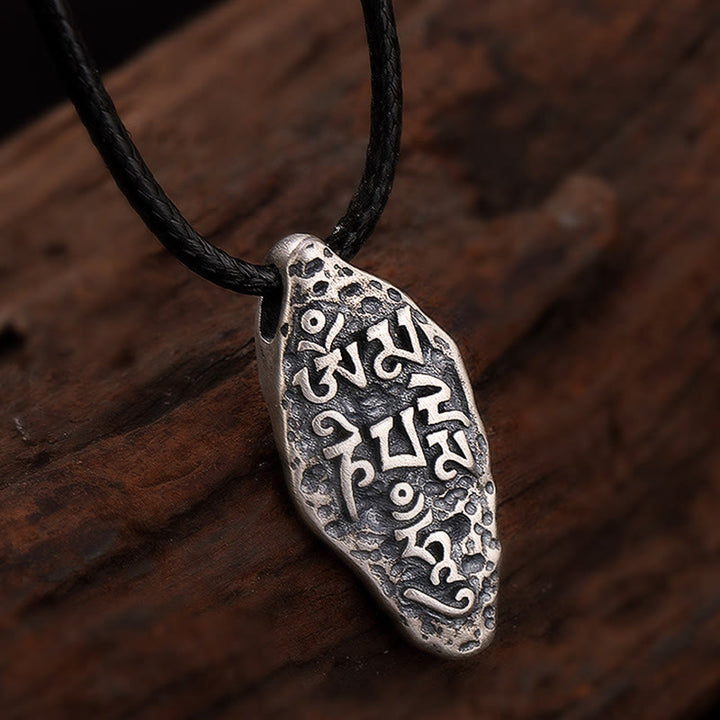 Buddha Stonesチベット 925 スターリングシルバーオーム・マニ・パドメ・フムドルジェヴァジュラ 彫刻 強さ ネックレス ペンダント - image 8