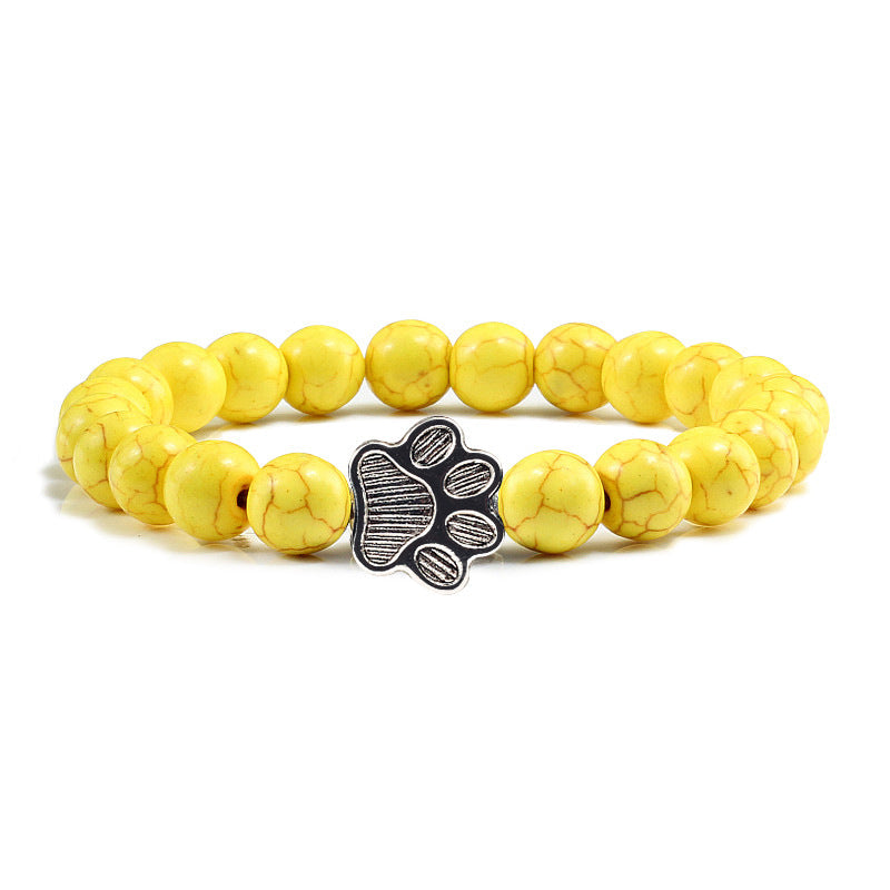 Buddha Stones 「犬を救おう」ストーンブレスレット - 黄色のビーズ - image 12