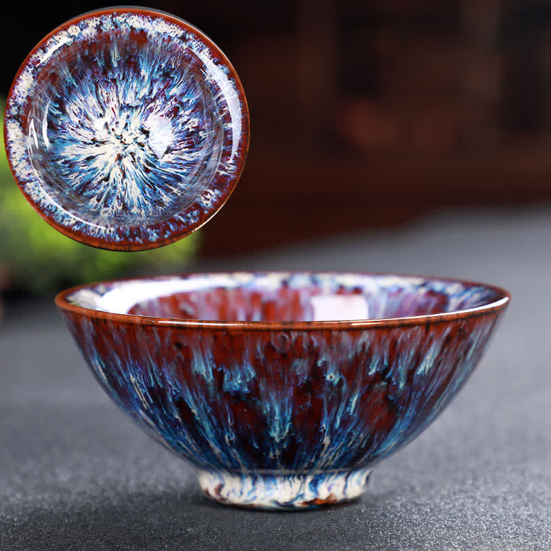 Buddha Stonesカラフル セラミック ティーカップ ホームオフィス ティーカップ - ペールバイオレットレッド - image 71