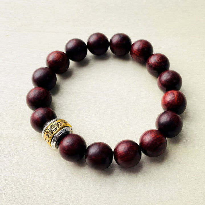 Buddha Stones小葉紅檀お守りブレスレット