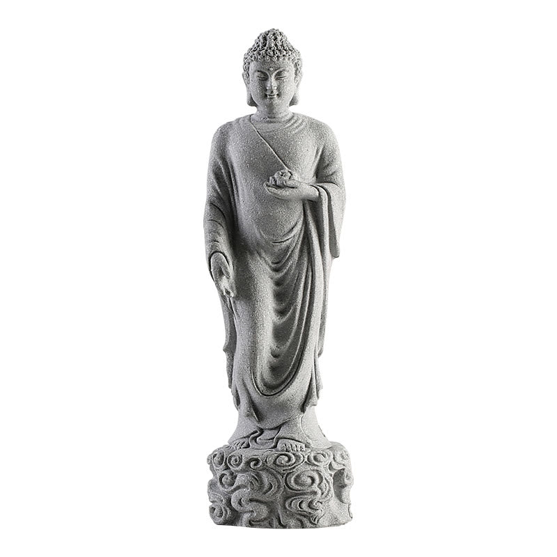 Buddha Stones瞑想仏縁起の良い雲デザイン静寂ホームデコレーション - image 11