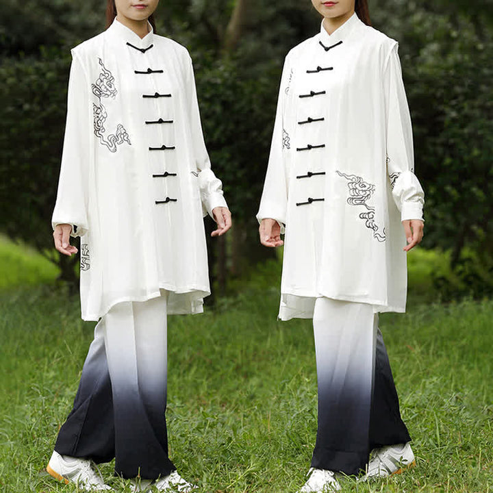 Buddha Stones縁起の良い雲 グラデーション 瞑想 祈り スピリチュアル 禅 太極拳 気功 練習 女性用 服 セット - image 8