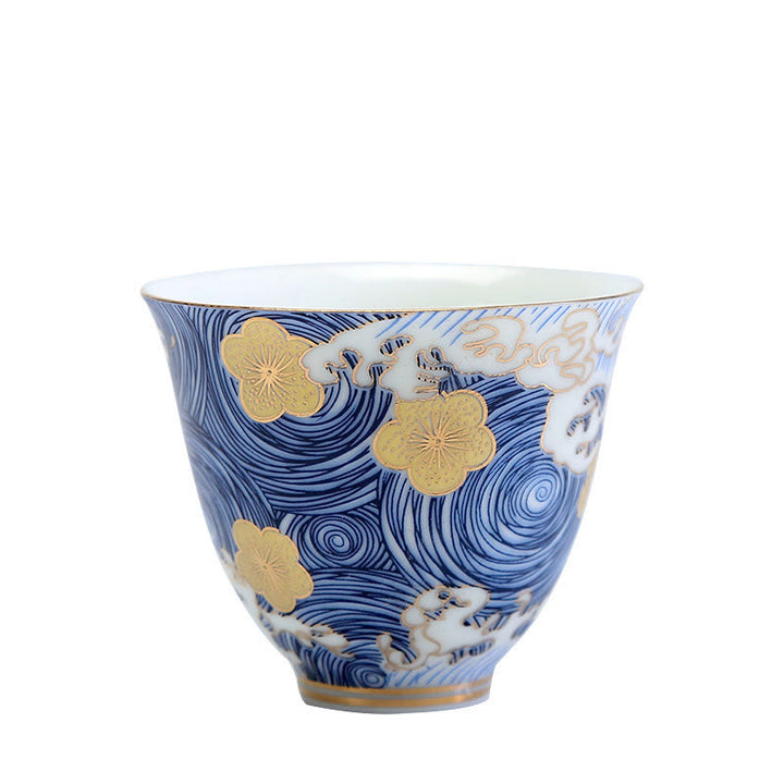 Buddha Stonesヴィンテージ 海 海の波 陶器 ティーカップ ティーカップ