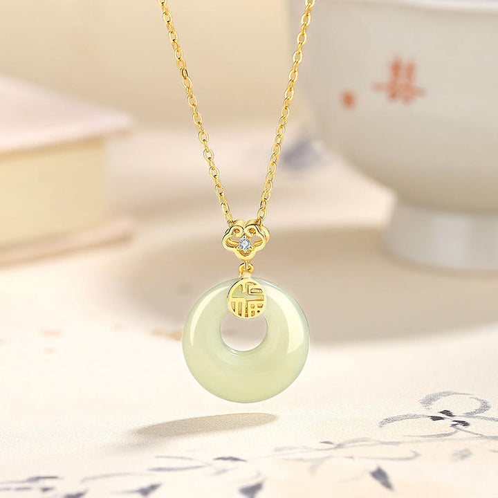 Buddha Stones925 スターリングシルバー イチョウの葉 蝶 ローズ カルセドニー 和田翡翠 平和バックル フーキャラクター ハーモニー ネックレス ペンダント