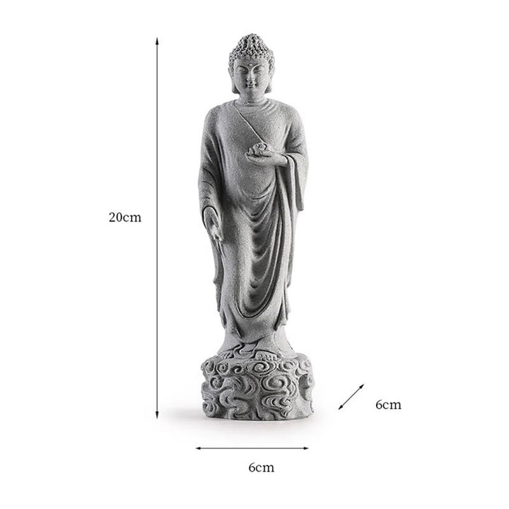 Buddha Stones瞑想仏縁起の良い雲デザイン静寂ホームデコレーション - image 12