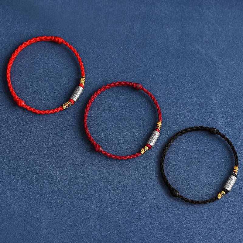 Buddha Stones手作り 925スターリングシルバー 万事うまくいくデザイン 保護力 強度 ブレスレット アンクレット