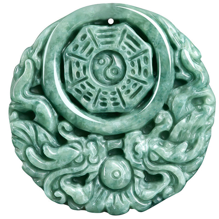 Buddha Stones龍翡翠陰陽バランスネックレスペンダント - image 8