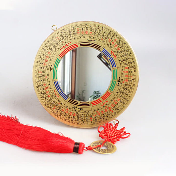 風水八卦図 銅貨 中国結び バランスエネルギーマップ - 19cm - 八卦図 - 凸面鏡 - image 17