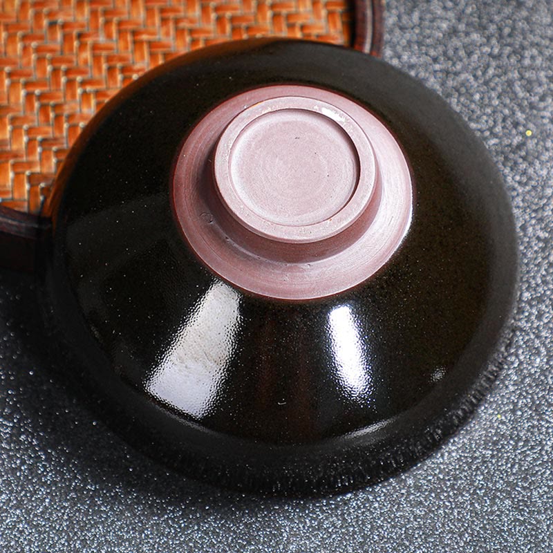 Buddha Stones金彩 メープルリーフ 中国 建璽 陶器 ティーカップ 天目 カンフー ティーカップ ボウル