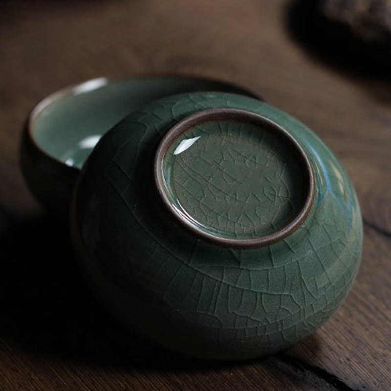 Buddha Stonesカラフルな鯉の陶器ティーカップ カンフーティーカップボウル