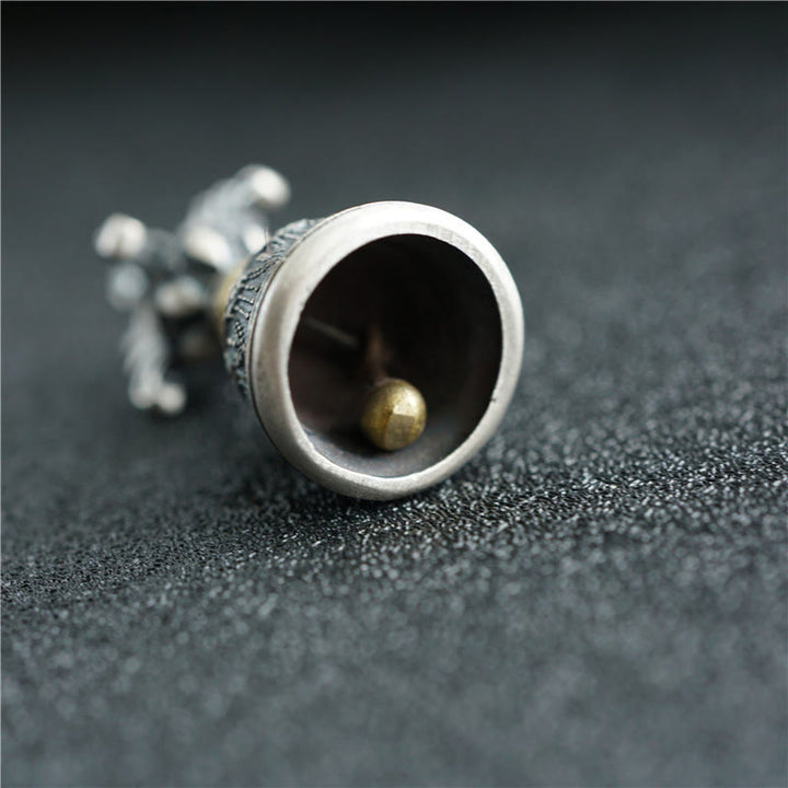 Buddha Stonesチベット 925 スターリングシルバーオーム・マニ・パドメ・フムジェベル ヴァジュラ 彫刻 悟りのペンダント 吊り下げ装飾 - image 4