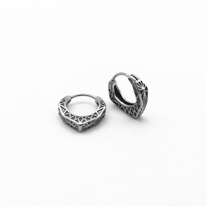 バイキングフープ チタンスチール バランスイヤリング - チタン鋼（約17×16.3×3.5mm） - image 0