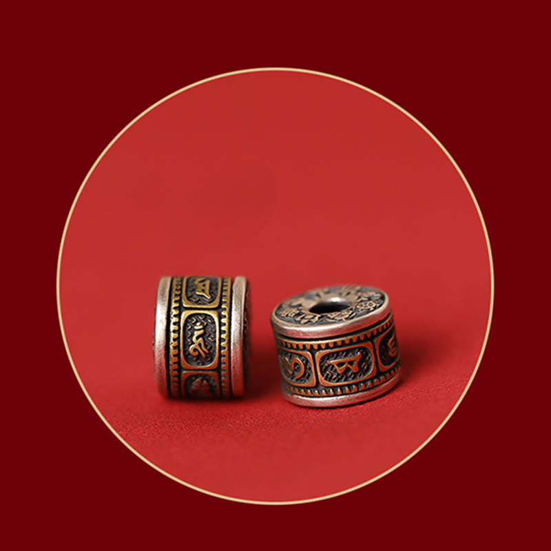 Buddha Stones925スターリングシルバー十二支誕生仏辰砂オーム・マニ・パドメ・フムカームブレスレット