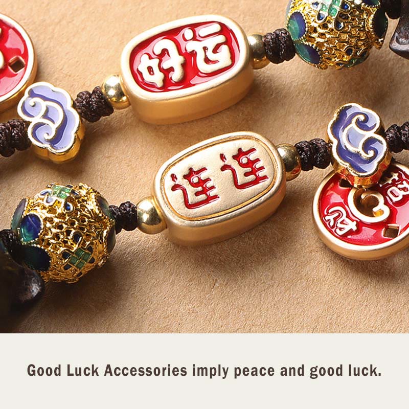 Buddha Stones黒檀の良い雲 平和 キーホルダー 携帯電話 吊り下げ装飾 - image 13