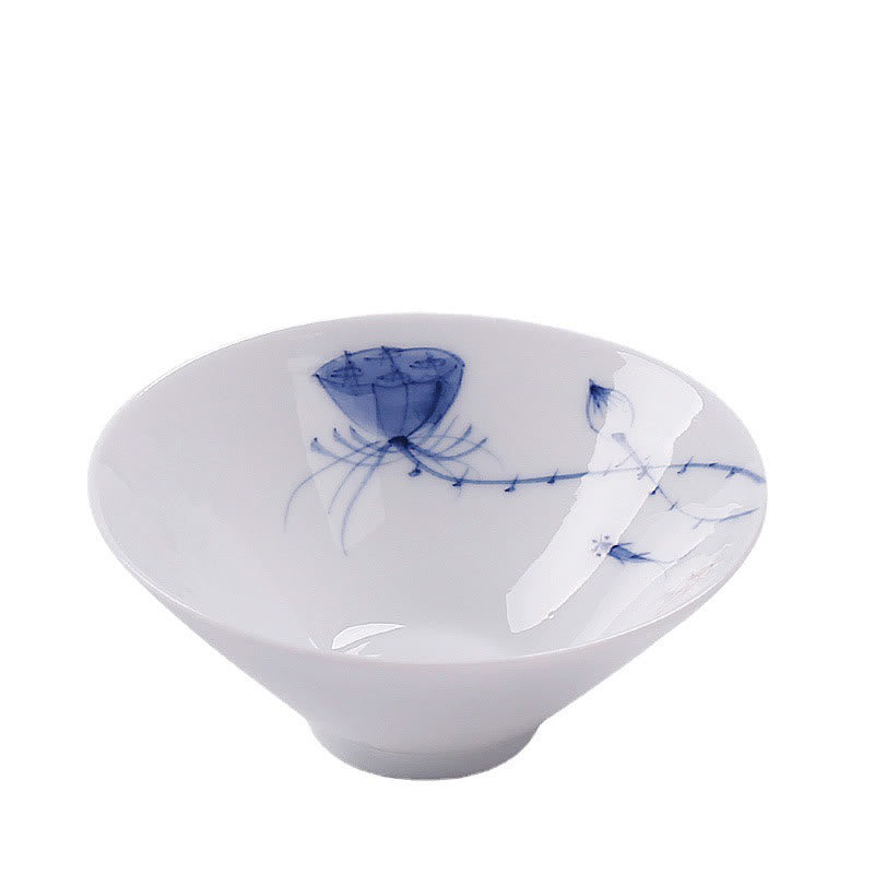 Buddha Stonesヴィンテージ 梅 蘭 竹 菊 蓮 鯉 陶器 ティーカップ カンフー ティーカップ