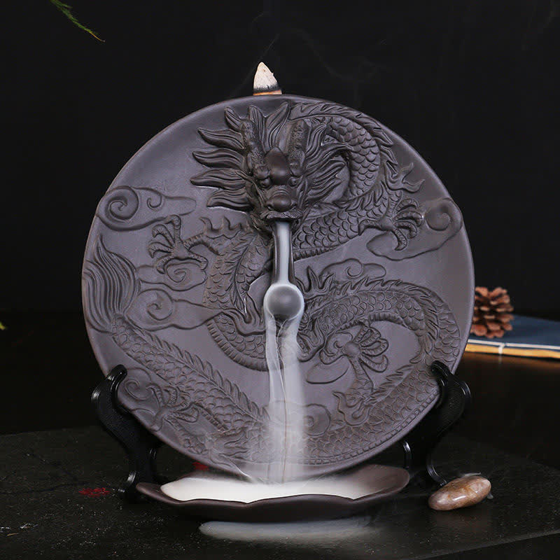 ドラゴンセラミック逆流煙噴水瞑想香炉