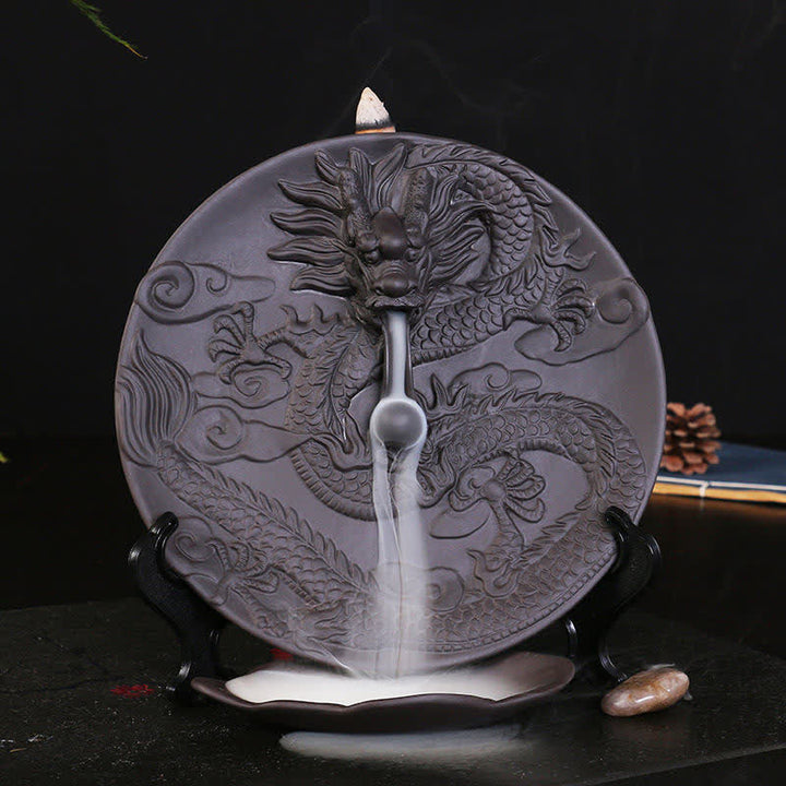 ドラゴンセラミック逆流煙噴水瞑想香炉