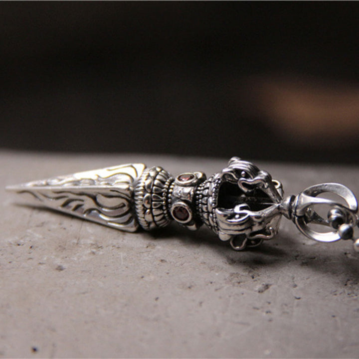 Buddha Stones925スターリングシルバー ヴァジュラ スピリチュアルパワーネックレスペンダント