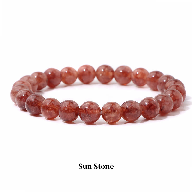 Buddha Stones 天然石クォーツ ヒーリングブレスレット