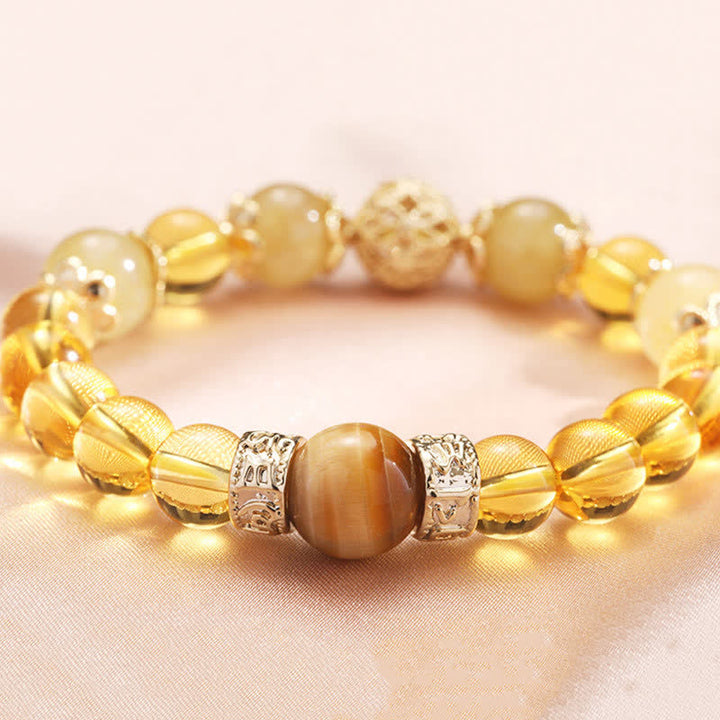Buddha Stonesシトリン 寛大さと繁栄のビーズブレスレット