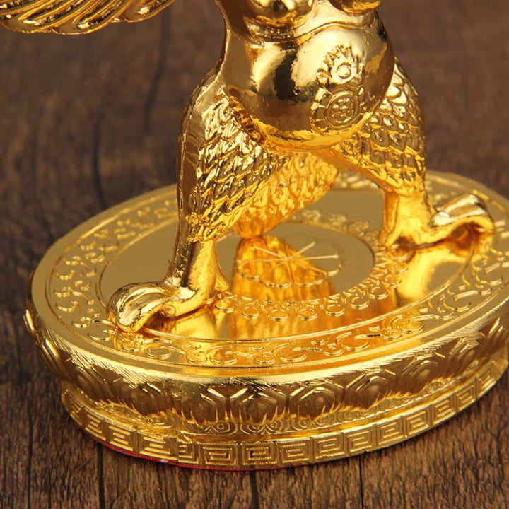 チベット金ガルーダ鳥合金守護家の装飾