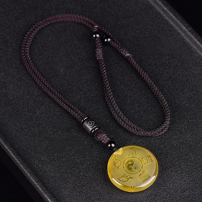 Buddha Stones道教 五大聖山 陰陽シンボル 六里水晶 バランスネックレス ペンダント キーチェーン - image 11