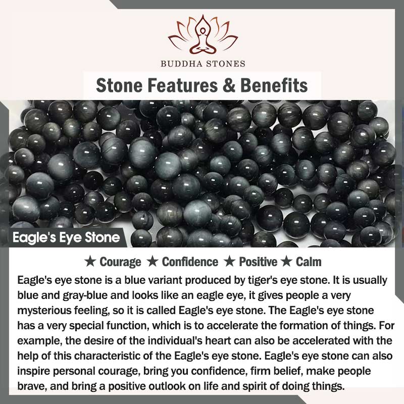 Buddha Stonesアイストーン 黒檀 銅 自信 カップルブレスレット