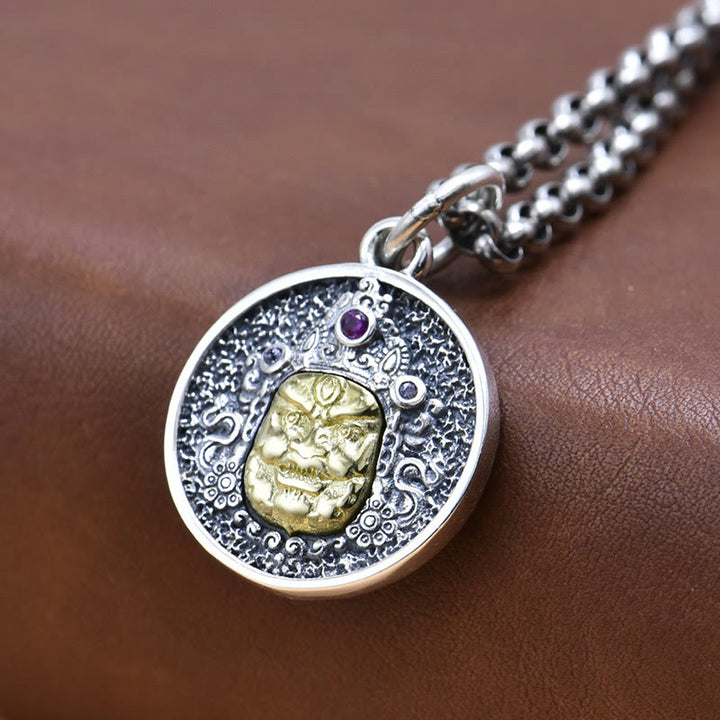 Buddha Stones925 スターリングシルバー ザキラム 富の女神 ドルジェ ヴァジュラ スピリチュアルネックレス ペンダント