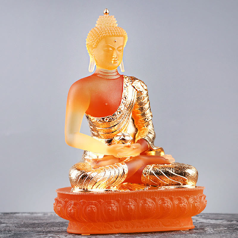 Buddha Stones手作り 置物 劉里 芸術作品 静寂の像 家へのお供え物 装飾 - image 2