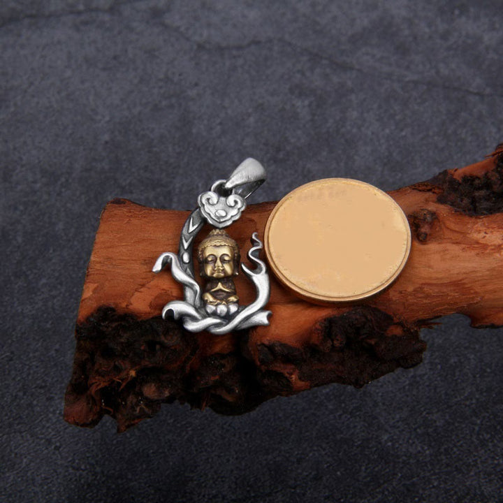 Buddha Stones925スターリングシルバー 禅ブッダ如意ハンドル慈悲のネックレスペンダント - image 4